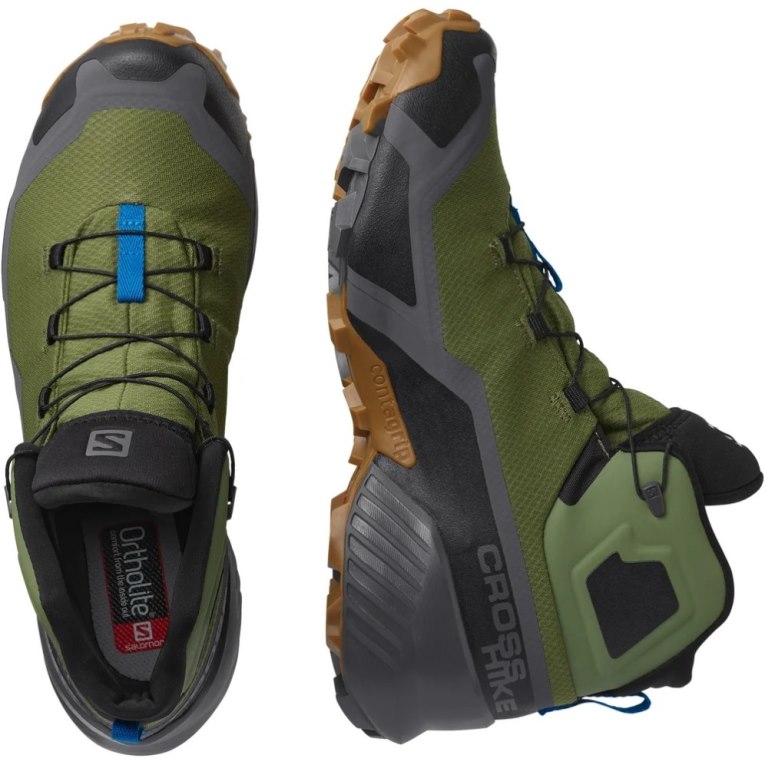 Botas Montaña Salomon Cross Hike Mid GTX Hombre Verde Oliva | MX LCWK835